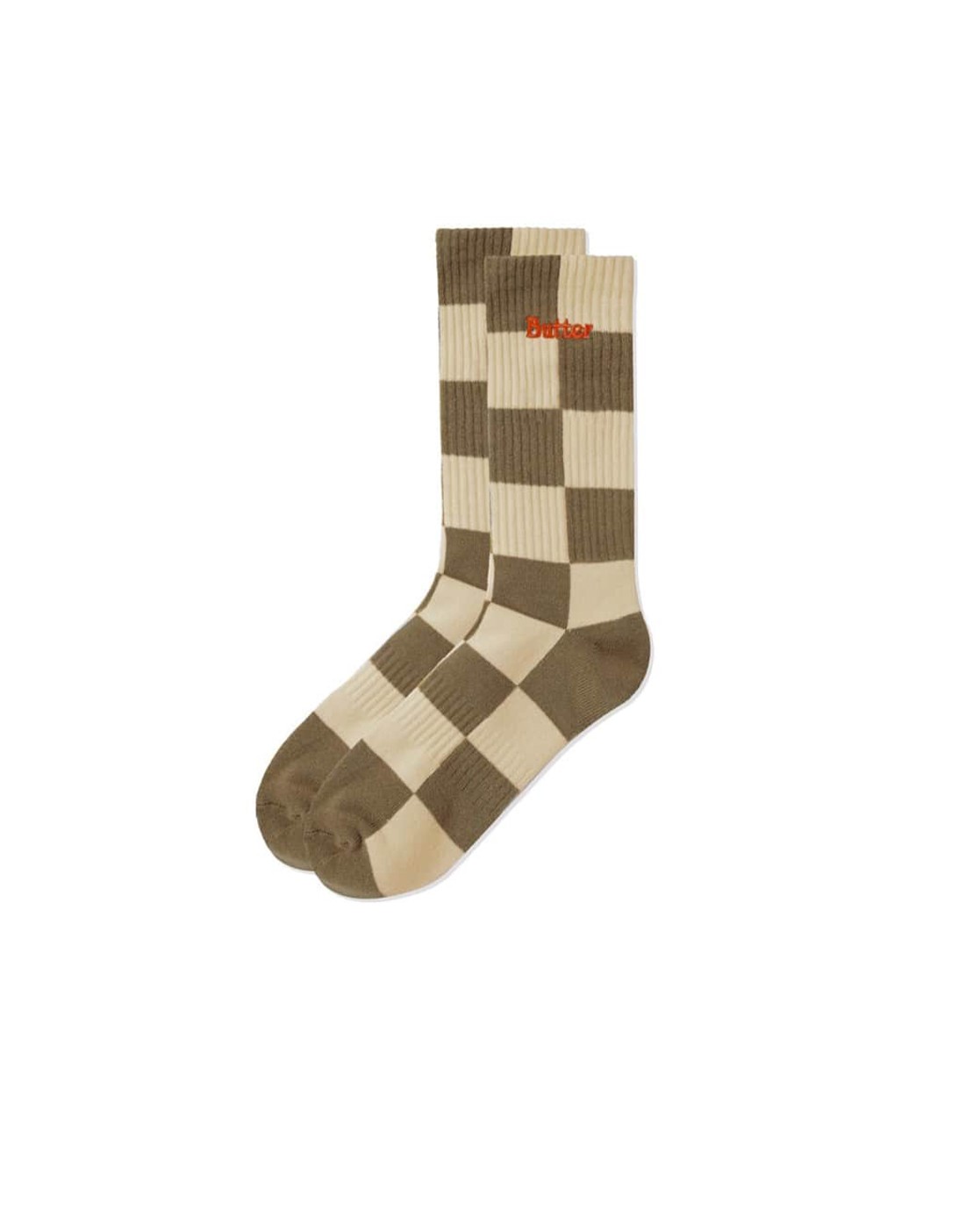 Tonal Checkered Socks